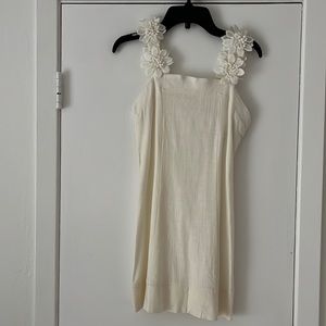 NWT White Linen Boho Girls Sundress
